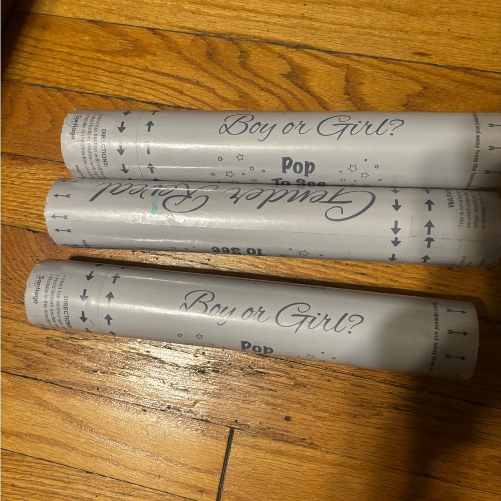 Gender reveal pop cannon